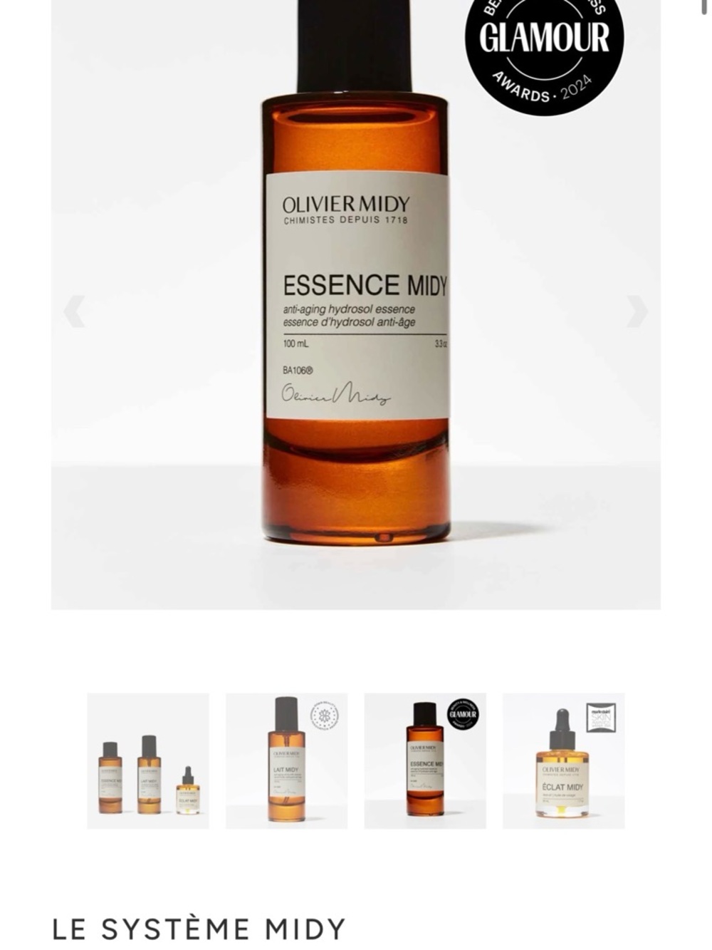 ESSENCE MIDY | ANTI-AGING RESURFACING HYDROSOL COMPLEX (100ML)
new in box!